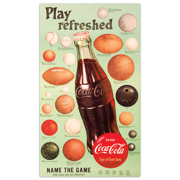 Drink Coca-Cola Play Refreshed Sports Decal
