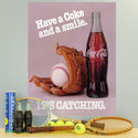 Have a Coke Its Catching Baseball Decal