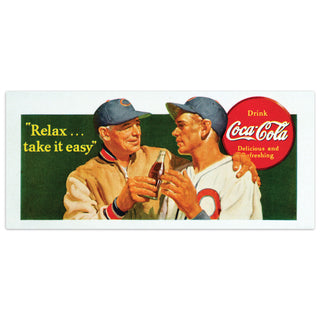 Coca-Cola Relax Baseball Decal