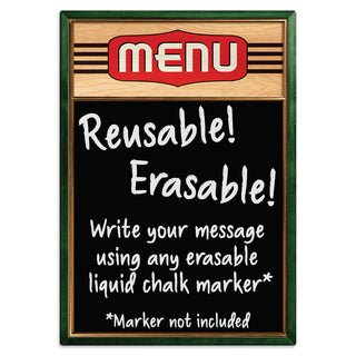 Classic Menu Chalkboard Vinyl Decal