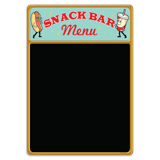 Snack Bar Menu Chalkboard Vinyl Decal
