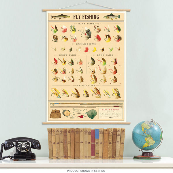 Antique Fly Fishing Tackle Advertisement | Poster