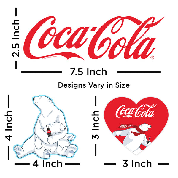 Coca-Cola Polar Bears Vinyl Sticker Set of 10