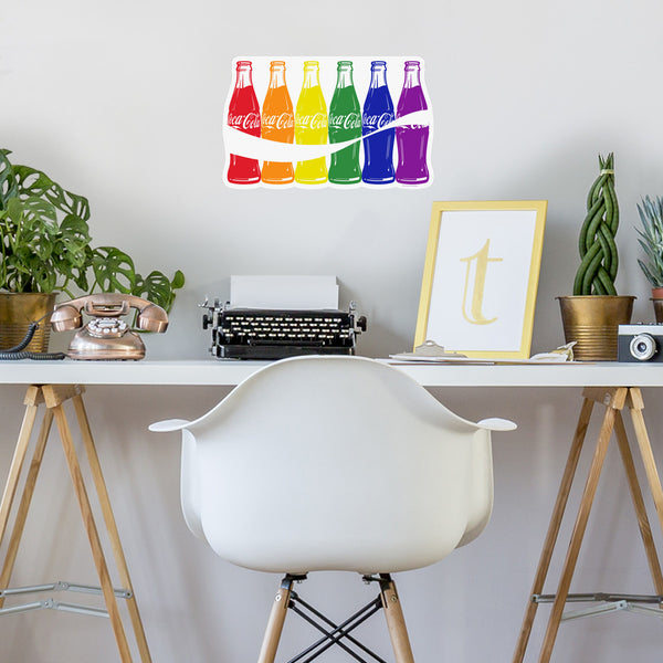 Coca-Cola Rainbow Bottles LGBTQ Pride Vinyl Decal