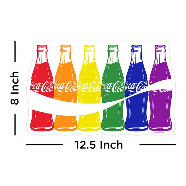 Coca-Cola Rainbow Bottles LGBTQ Pride Vinyl Decal