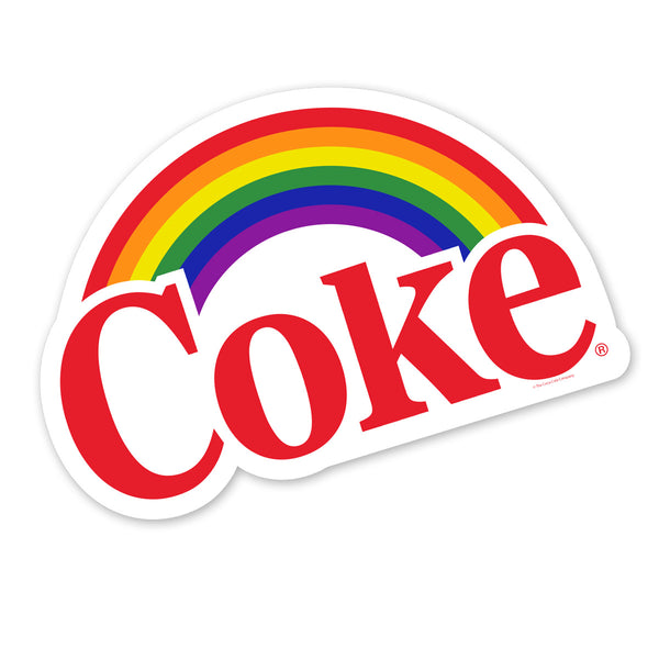 Coke Logo Rainbow LGBTQ Pride Vinyl Decal