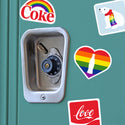 Coke Logo Rainbow LGBTQ Pride Vinyl Sticker Set of 4