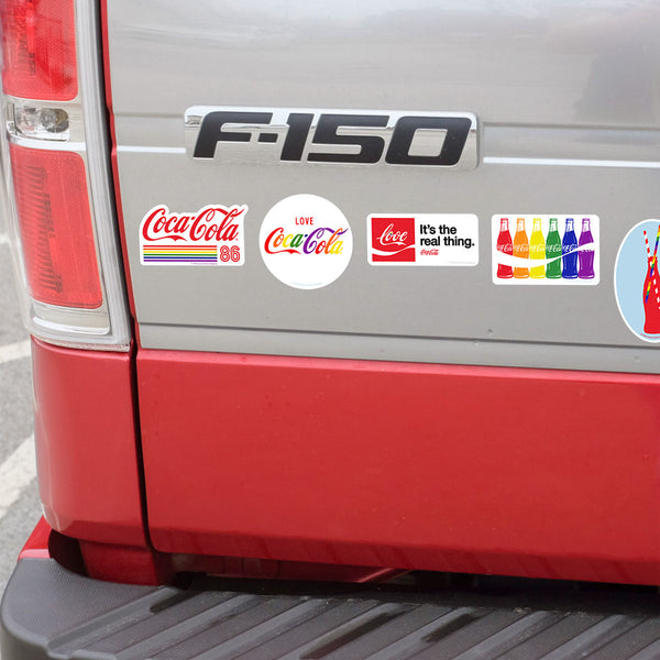 Coca-Cola Bottles Rainbow LGBTQ Pride Vinyl Sticker Set of 5
