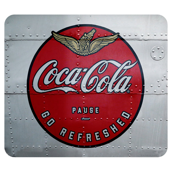 Coca-Cola Pause Go Refreshed Riveted Look Decal
