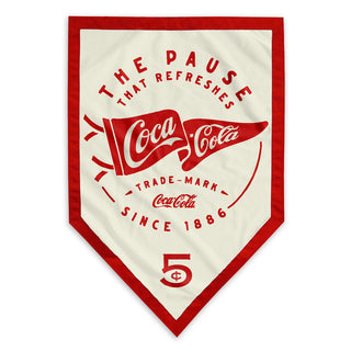 Coca-Cola Pause That Refreshes Pennant Style Decal