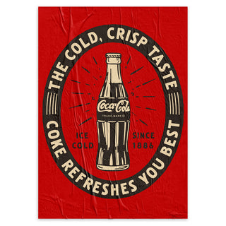 Coke Cold Crisp Taste Banner Style Decal