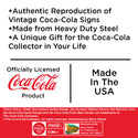 Go Refreshed Drink Coca-Cola Metal Sign Distressed