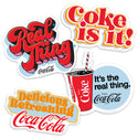 Coca-Cola Slogans Cut Out Vinyl Sticker Set of 4