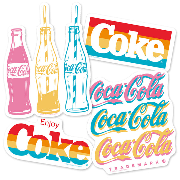Enjoy Coke Coca-Cola Vinyl Sticker Set of 4