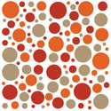 Retro Circles 50s Style Decals Medium Set of 108