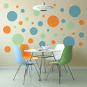 Retro Circles 50s Style Decals Large Set of 58