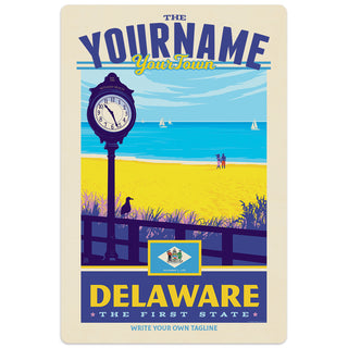 Delaware State Pride Personalized Decal