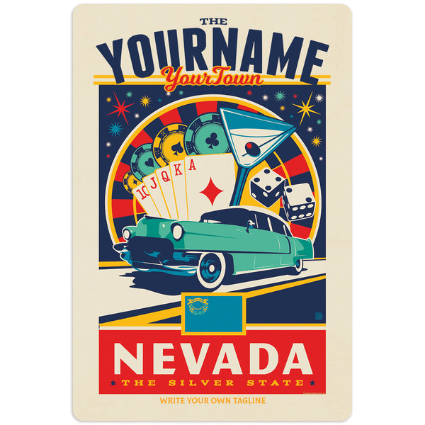 Nevada State Pride Personalized Decal