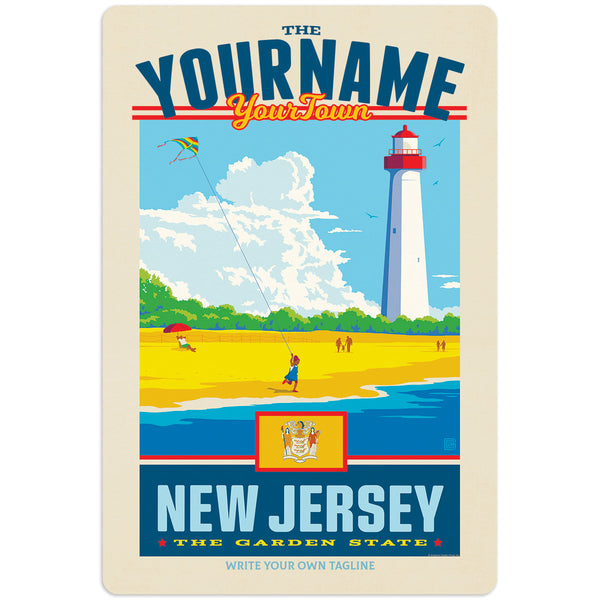 New Jersey State Pride Personalized Decal