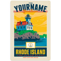 Rhode Island State Pride Personalized Decal