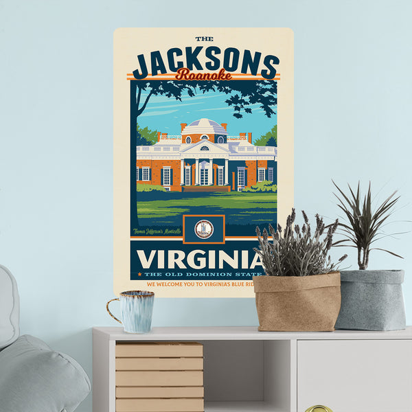Virginia State Pride Personalized Decal