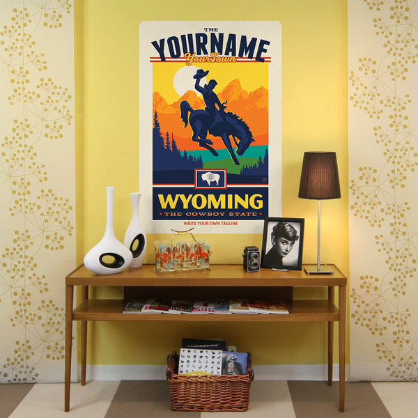 Wyoming State Pride Personalized Decal