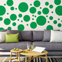 Retro Circles Primary Color Decals Large Set of 58