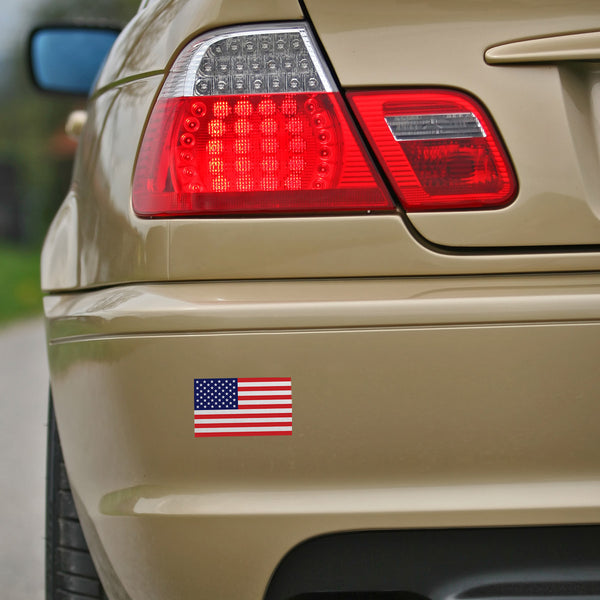 US American Flag Patriotic Vinyl Sticker Set of 5