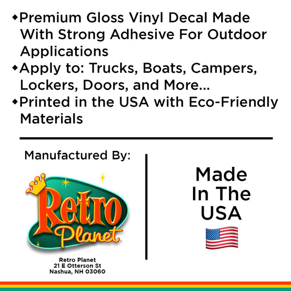 Waving American Flag US Patriotic Vinyl Sticker Set of 5