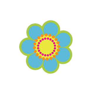 Mod Flower 60s Style Mini Vinyl Sticker #4