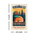 Georgia State Pride Personalized Vinyl Sticker Set of 40
