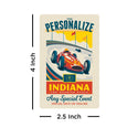 Indiana State Pride Personalized Vinyl Sticker Set of 40