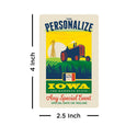 Iowa State Pride Personalized Vinyl Sticker Set of 40