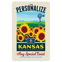 Kansas State Pride Personalized Vinyl Sticker Set of 40