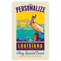 Louisiana State Pride Personalized Vinyl Sticker Set of 40