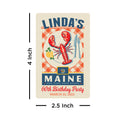 Maine State Pride Personalized Vinyl Sticker Set of 40