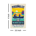 Minnesota State Pride Personalized Vinyl Sticker Set of 40