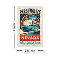 Nevada State Pride Personalized Vinyl Sticker Set of 40