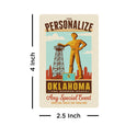 Oklahoma State Pride Personalized Vinyl Sticker Set of 40