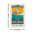 South Carolina State Pride Personalized Vinyl Sticker Set of 40