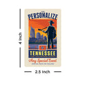 Tennessee State Pride Personalized Vinyl Sticker Set of 40
