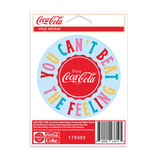 Enjoy Coca-Cola Cant Beat the Feeling Mini Vinyl Sticker