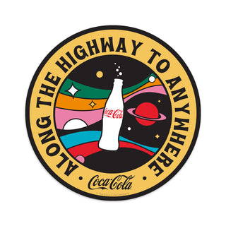 Coke Bottle Highway to Anywhere Mini Vinyl Sticker