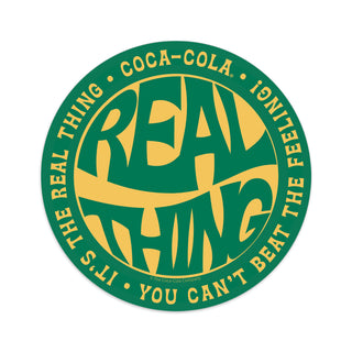 Coca-Cola Cant Beat the Real Thing Style Mini Vinyl Sticker