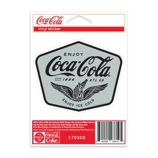 Enjoy Coca-Cola Wings Logo Mini Vinyl Sticker