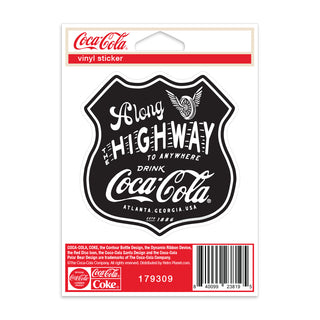 Coca-Cola Highway to Anywhere Mini Vinyl Sticker