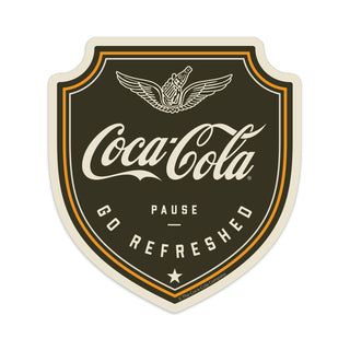 Coca-Cola Go Refreshed Wings Logo Mini Vinyl Sticker