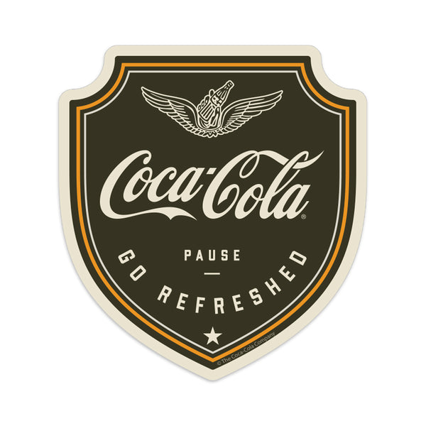Coca-Cola Go Refreshed Wings Logo Mini Vinyl Sticker