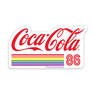 Coca-Cola 86 Rainbow LGBTQ Pride Mini Vinyl Sticker