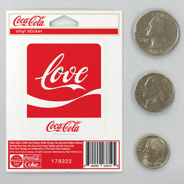 Coca-Cola Love Wave LGBTQ Pride Mini Vinyl Sticker